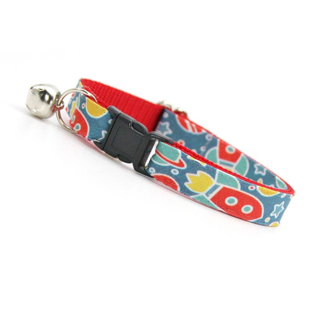 Made By Cleo - "Intergalactic" - Space Cat Collar Adult (8-13)